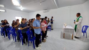 Ibadat pemberkatan dihadiri oleh Pengurus, Kadiv dan Pegawai kantor YTK